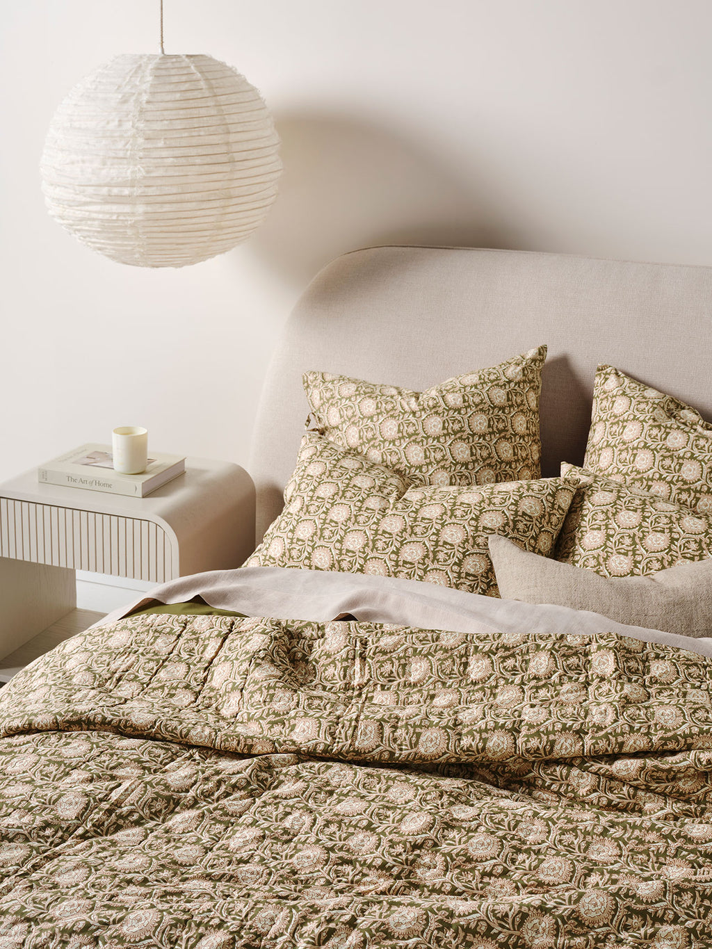 Jaipur Coverlet in Olive