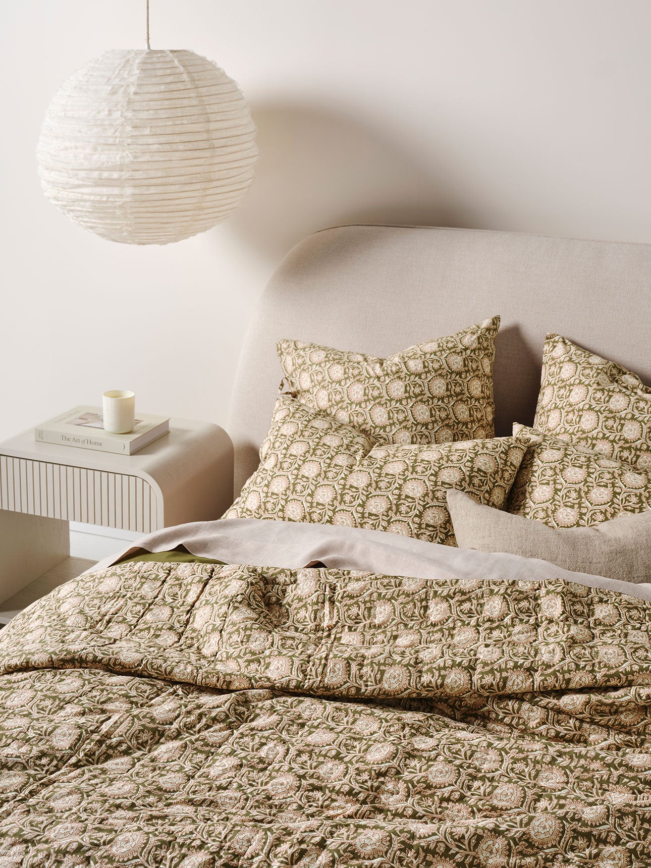Jaipur Coverlet in Olive