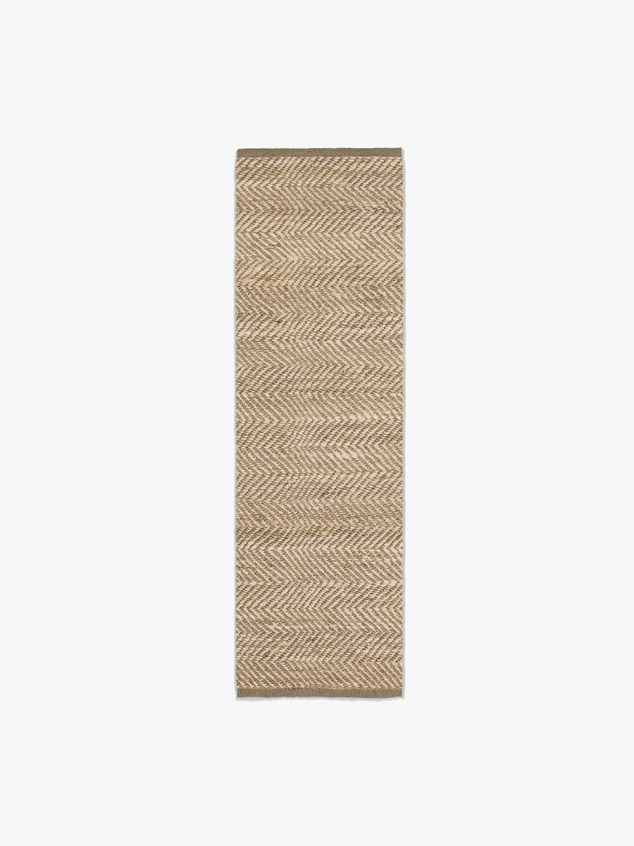 Herringbone Hall Runner in Natural