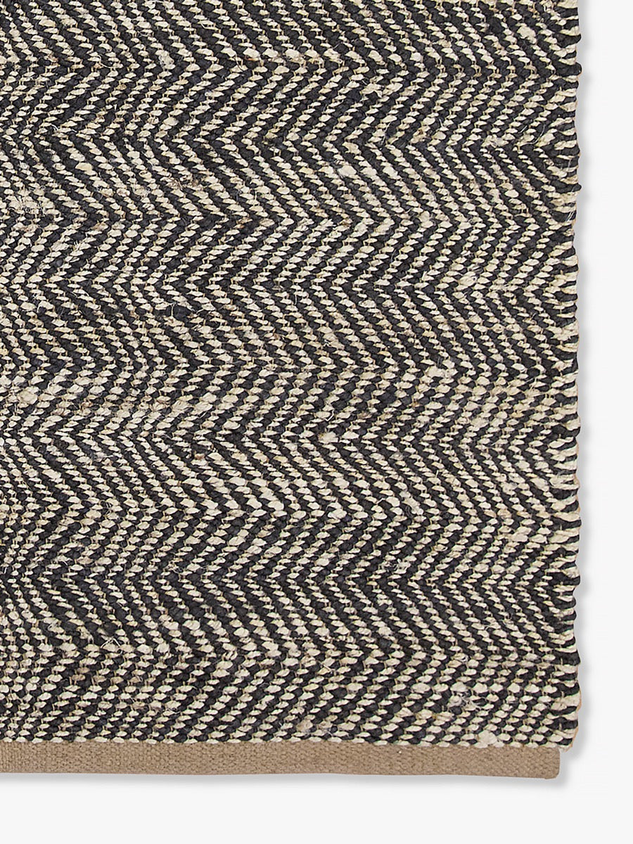 Herringbone Rug in Black