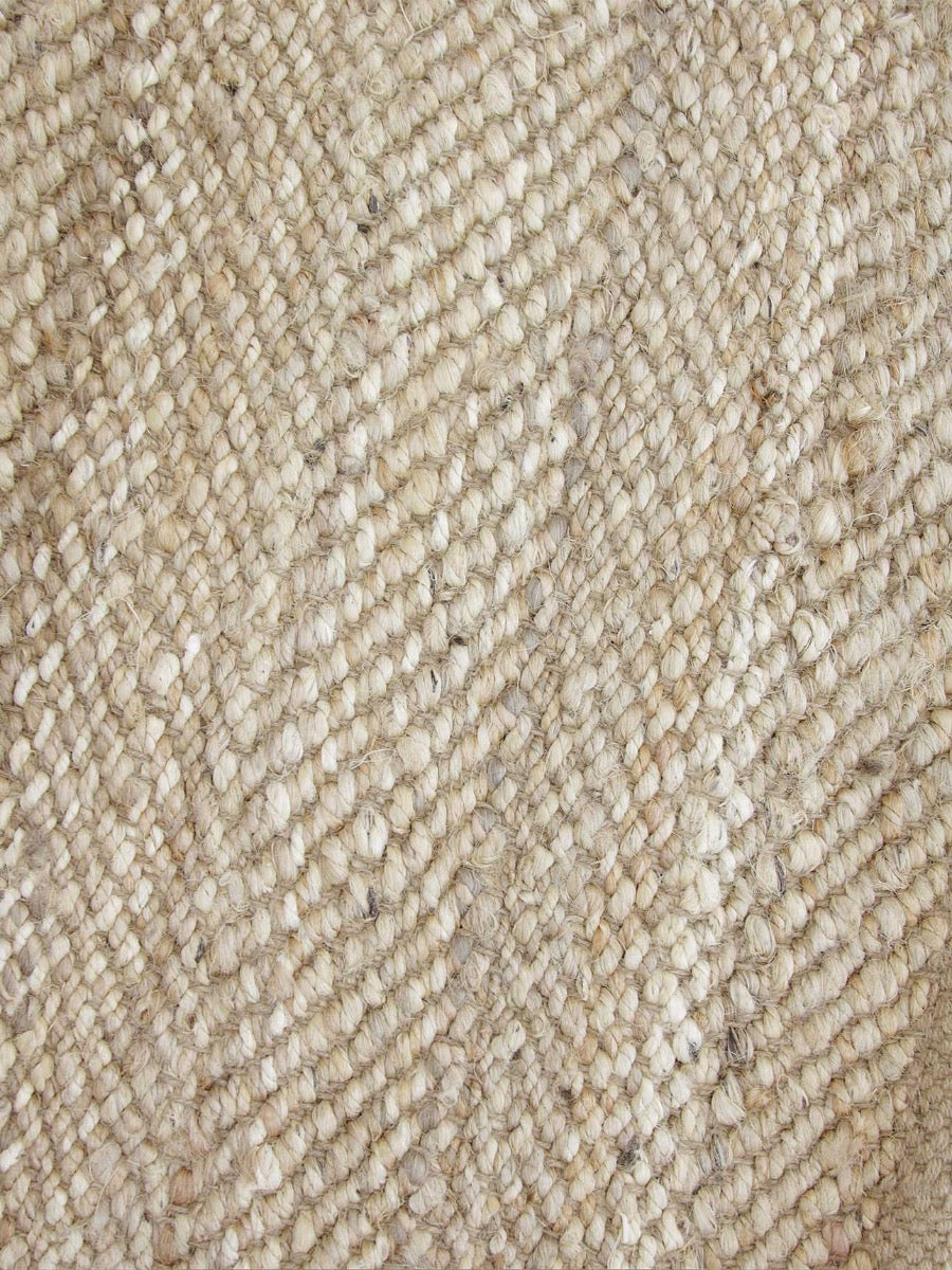 Herringbone Hall Runner in Natural