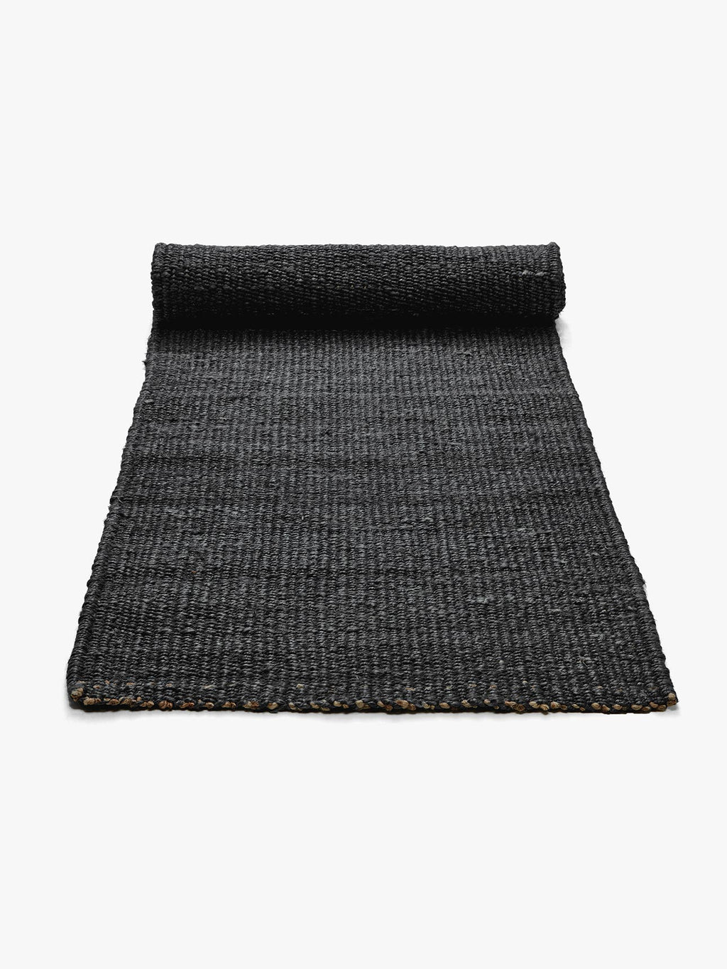 Jute Hall Runner in Black