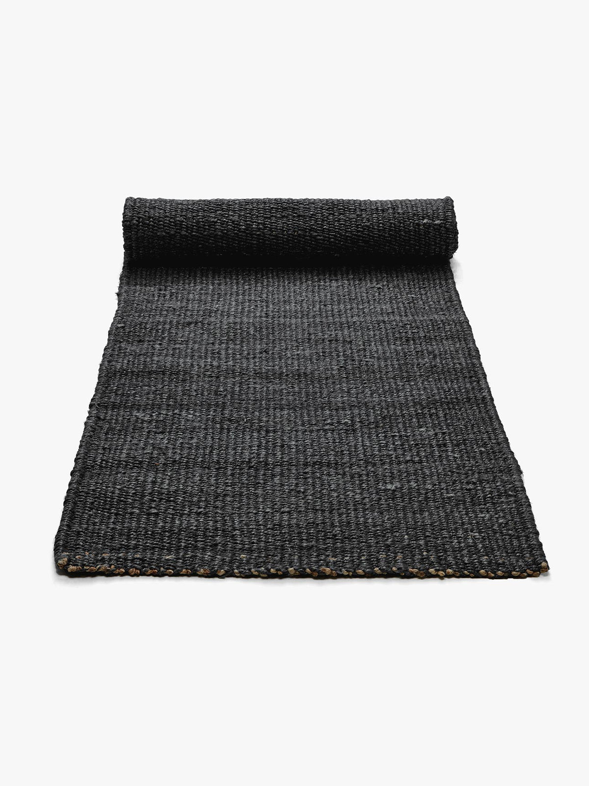 Jute Hall Runner in Black