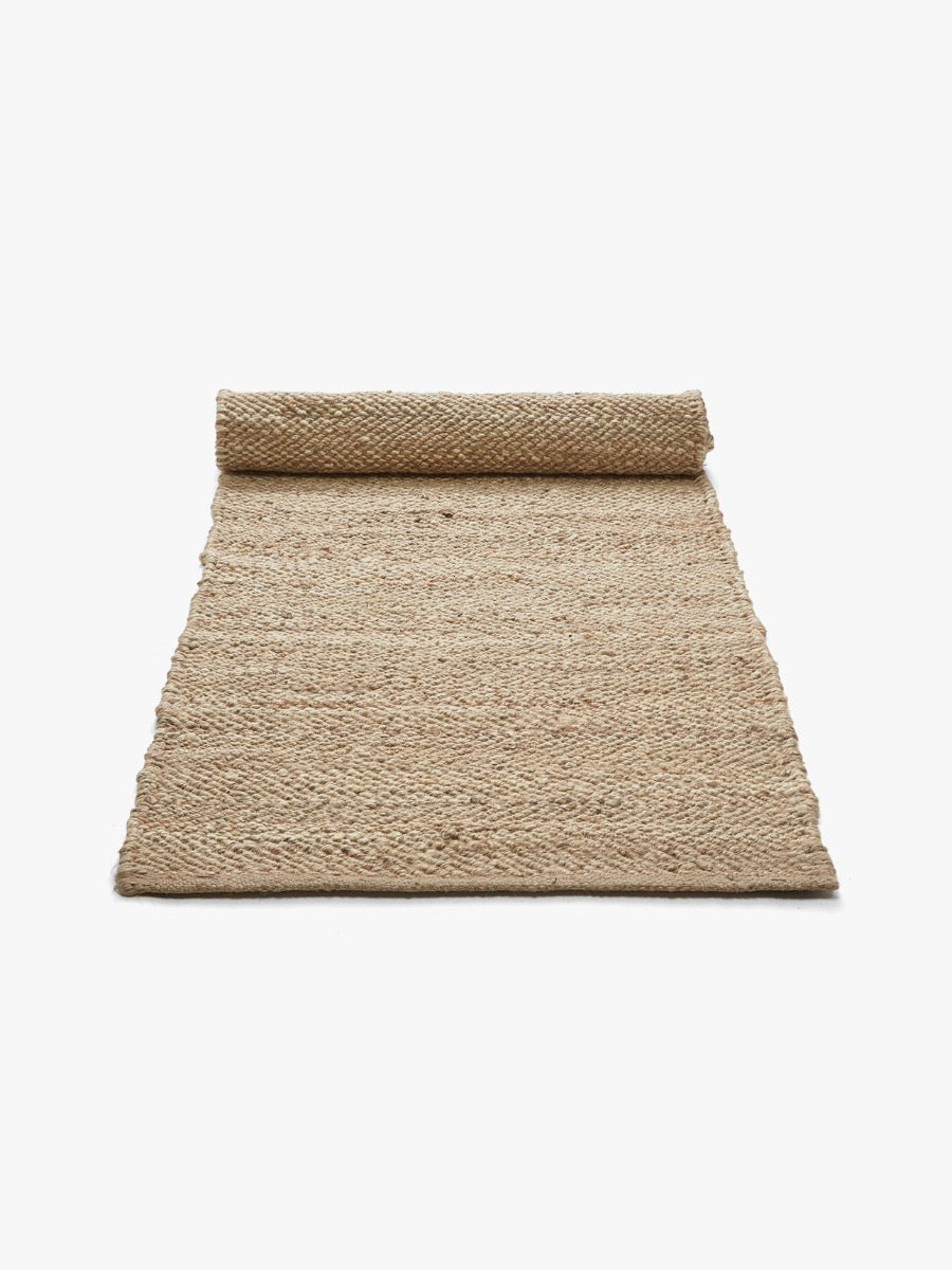 Herringbone Hall Runner in Natural