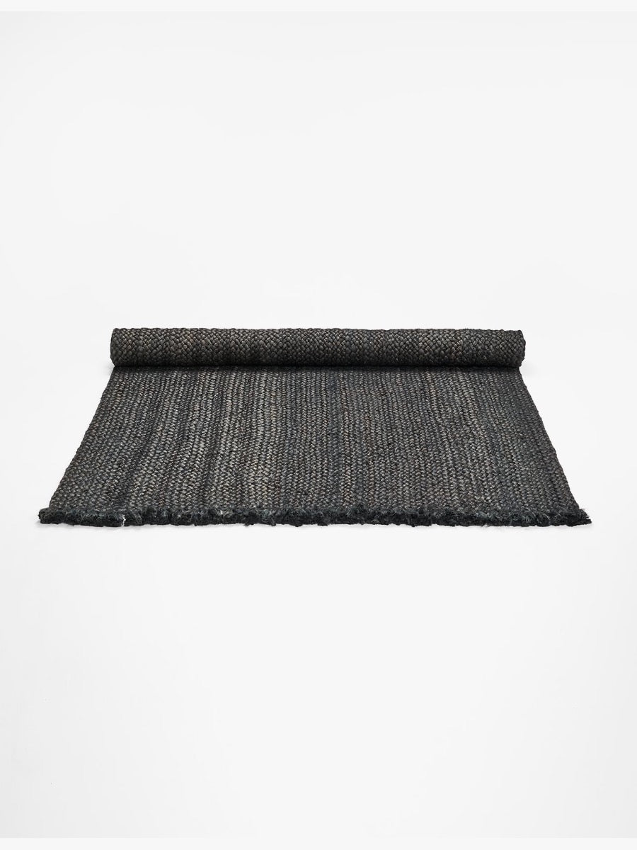 Byron Jute Rug in Anthracite