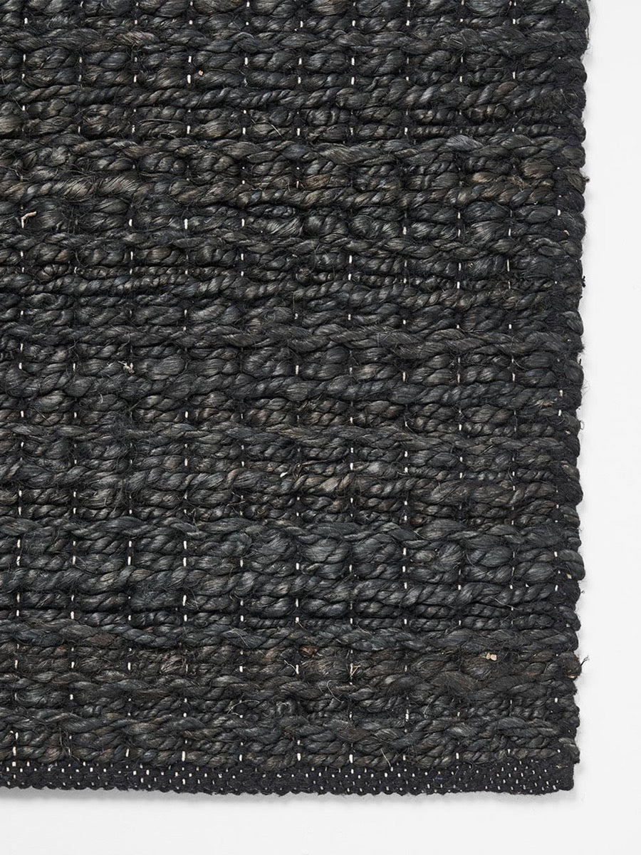 Drift Jute Rug in Anthracite