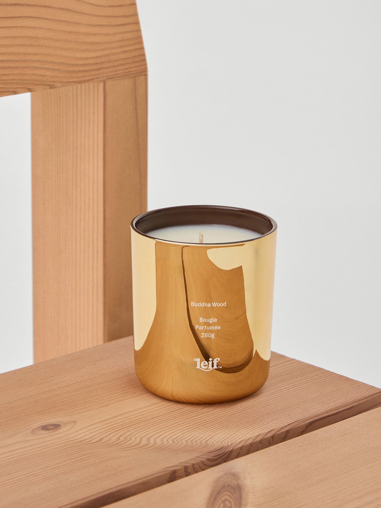 Limited Luxe Gold Buddha Wood Scented Candle