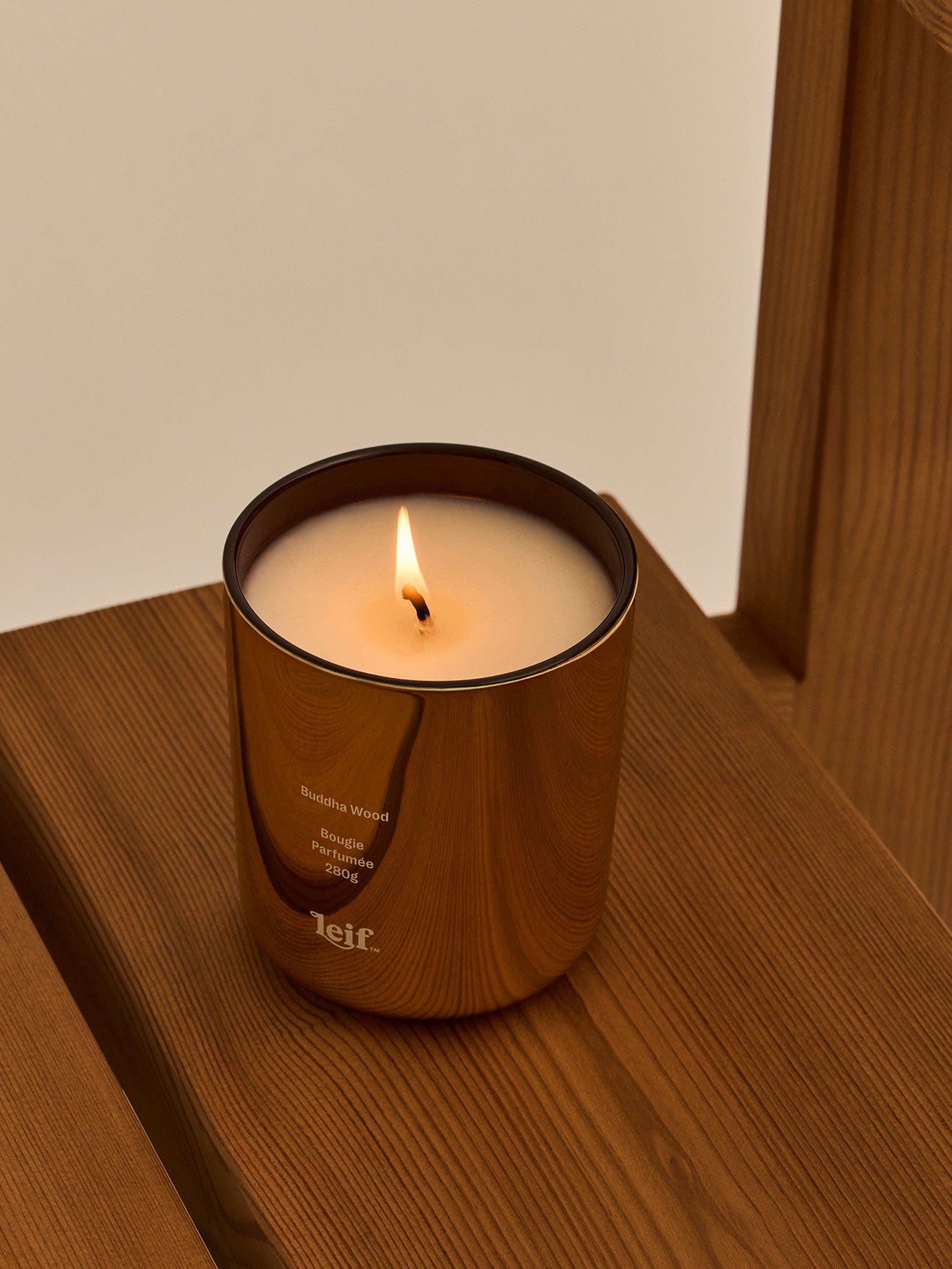 Limited Luxe Gold Buddha Wood Scented Candle
