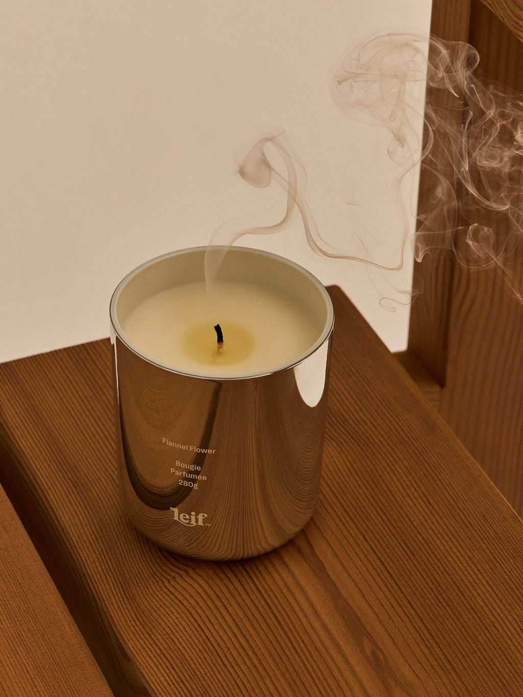 Limited Luxe Silver Flannel Flower Scented Candle