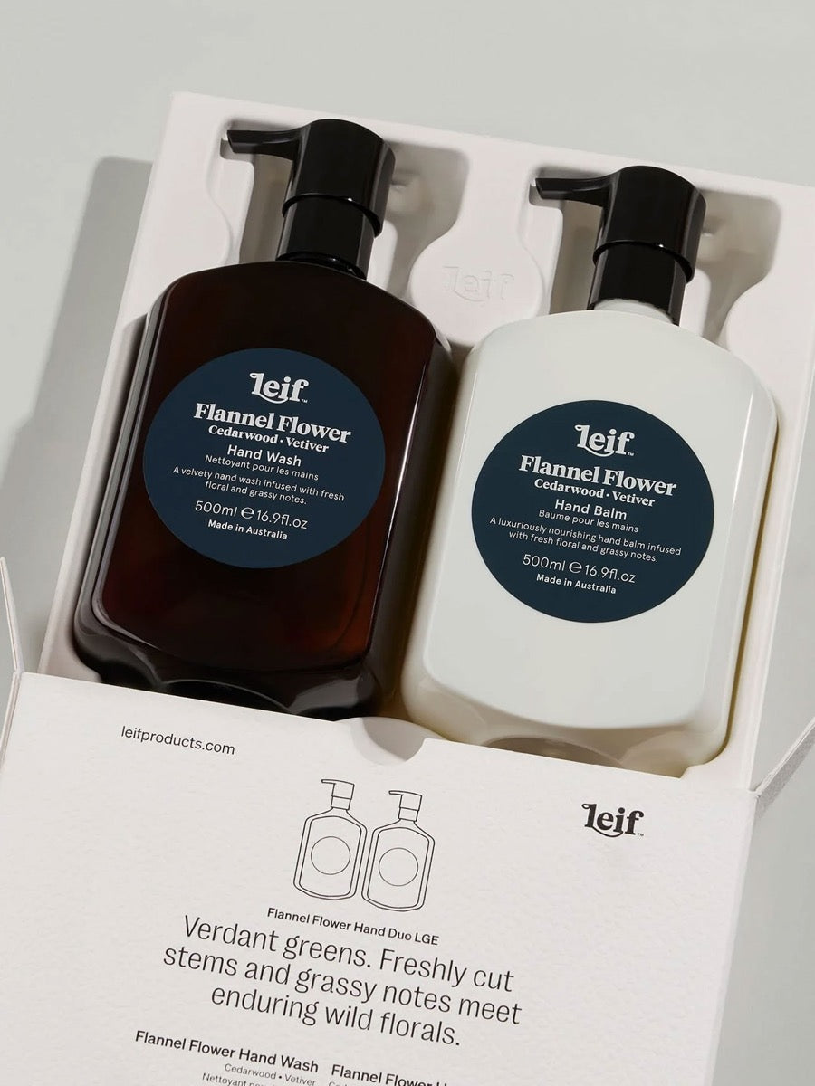Flannel Flower Hand Duo Set - Large