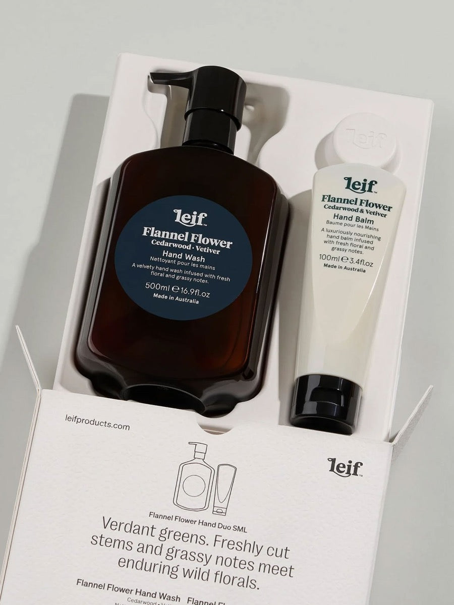 Flannel Flower Hand Duo Set - Small