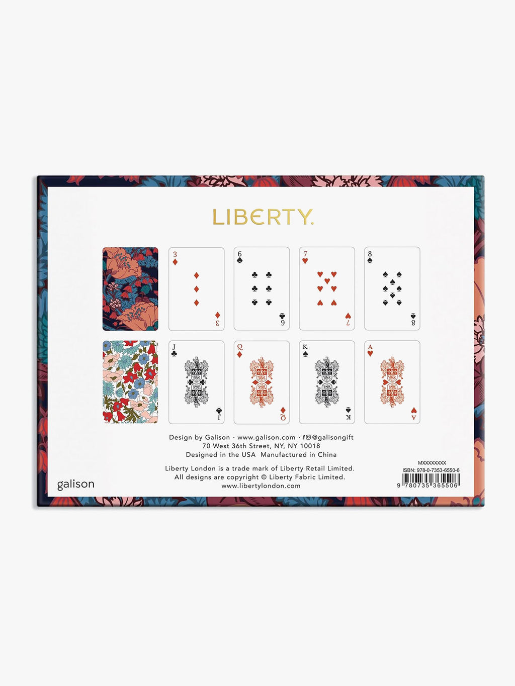 Liberty London Floral Playing Cards - Set of 2