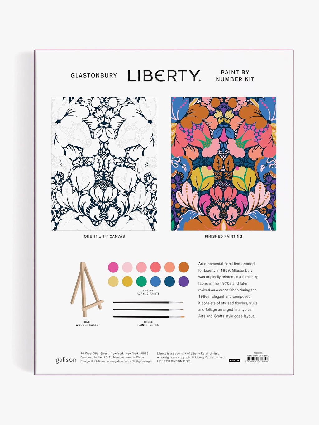 Liberty London Glastonbury Paint By Number Kit