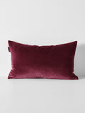 Luxury Velvet Rectangle Cushion in Mulberry
