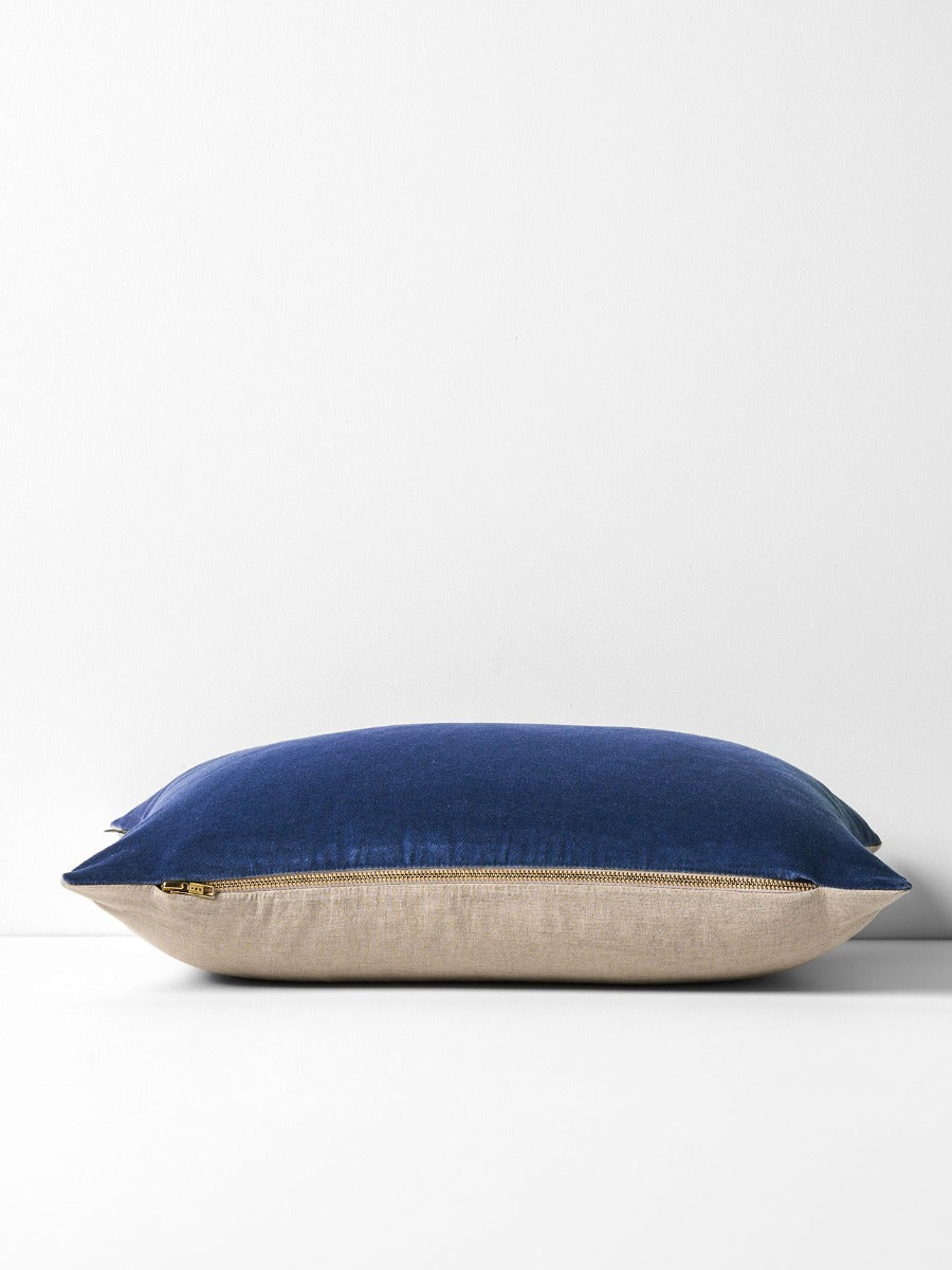 Luxury Velvet Rectangle Cushion in Royal