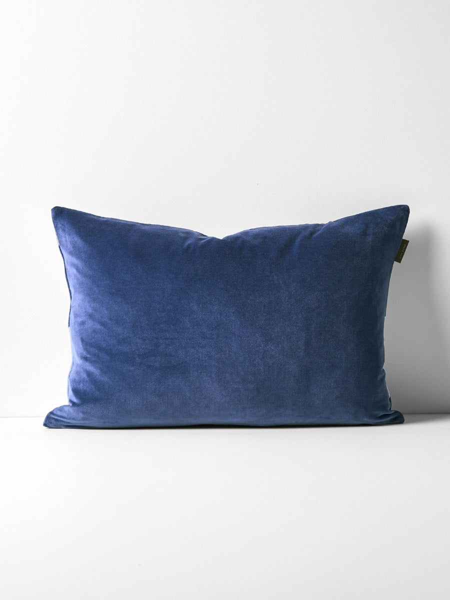 Luxury Velvet Rectangle Cushion in Royal