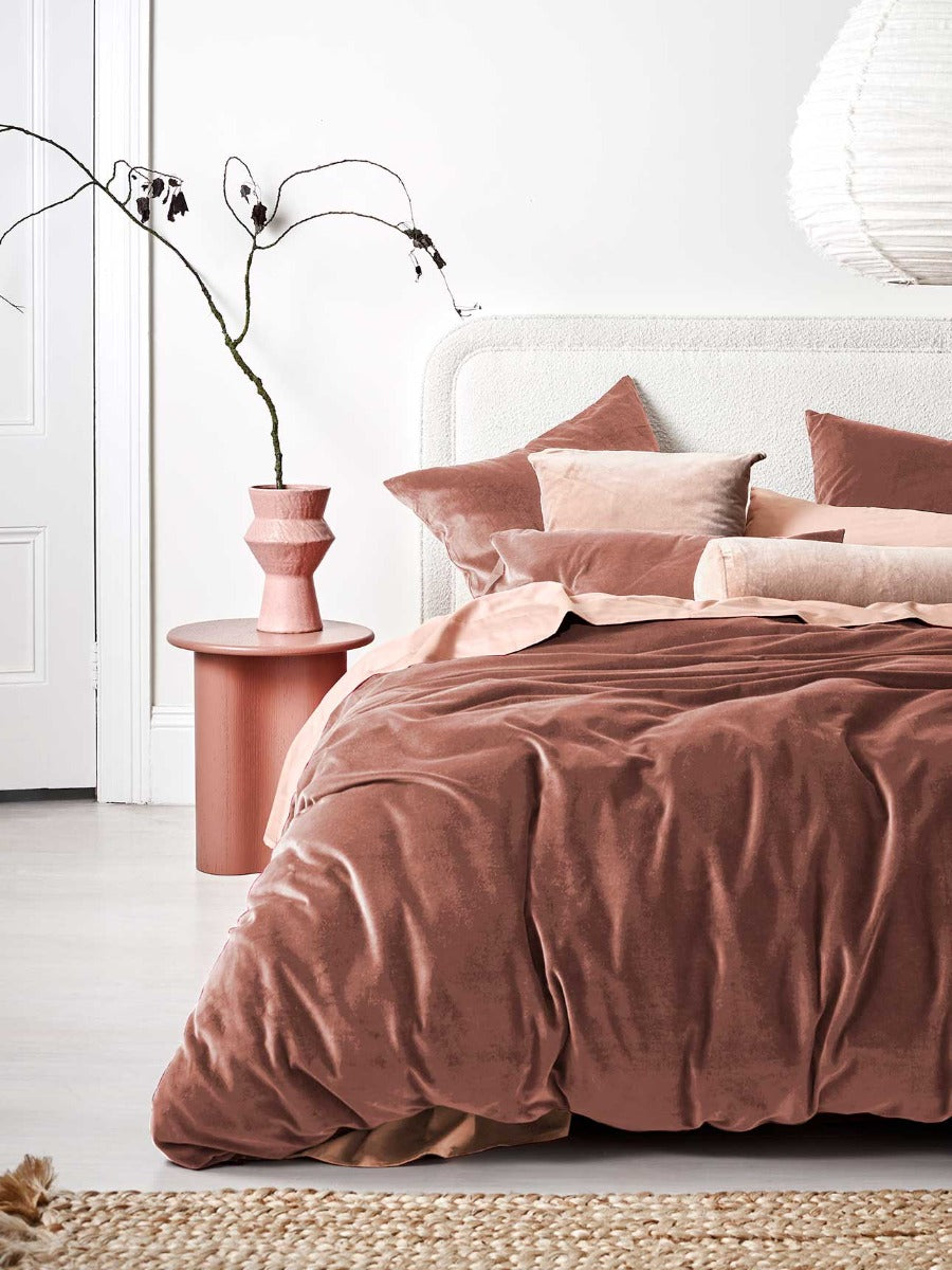 Luxury Velvet European Pillowcase in Clove