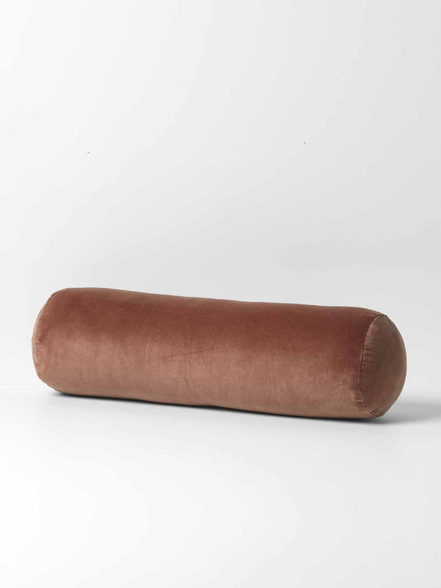 Luxury Velvet Bolster in Clove