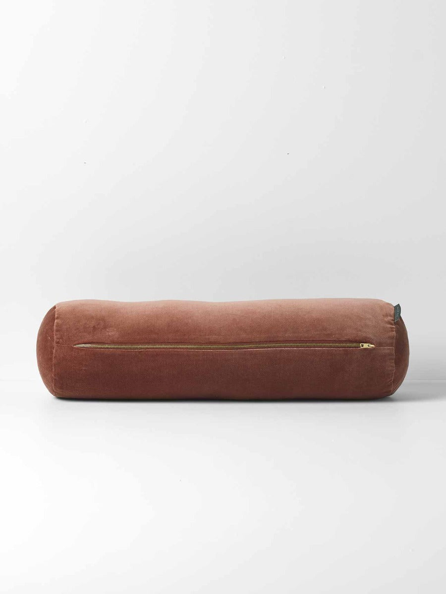 Luxury Velvet Bolster in Clove