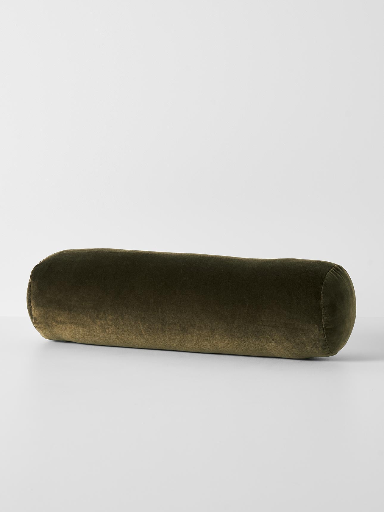 Luxury Velvet Bolster in Caper