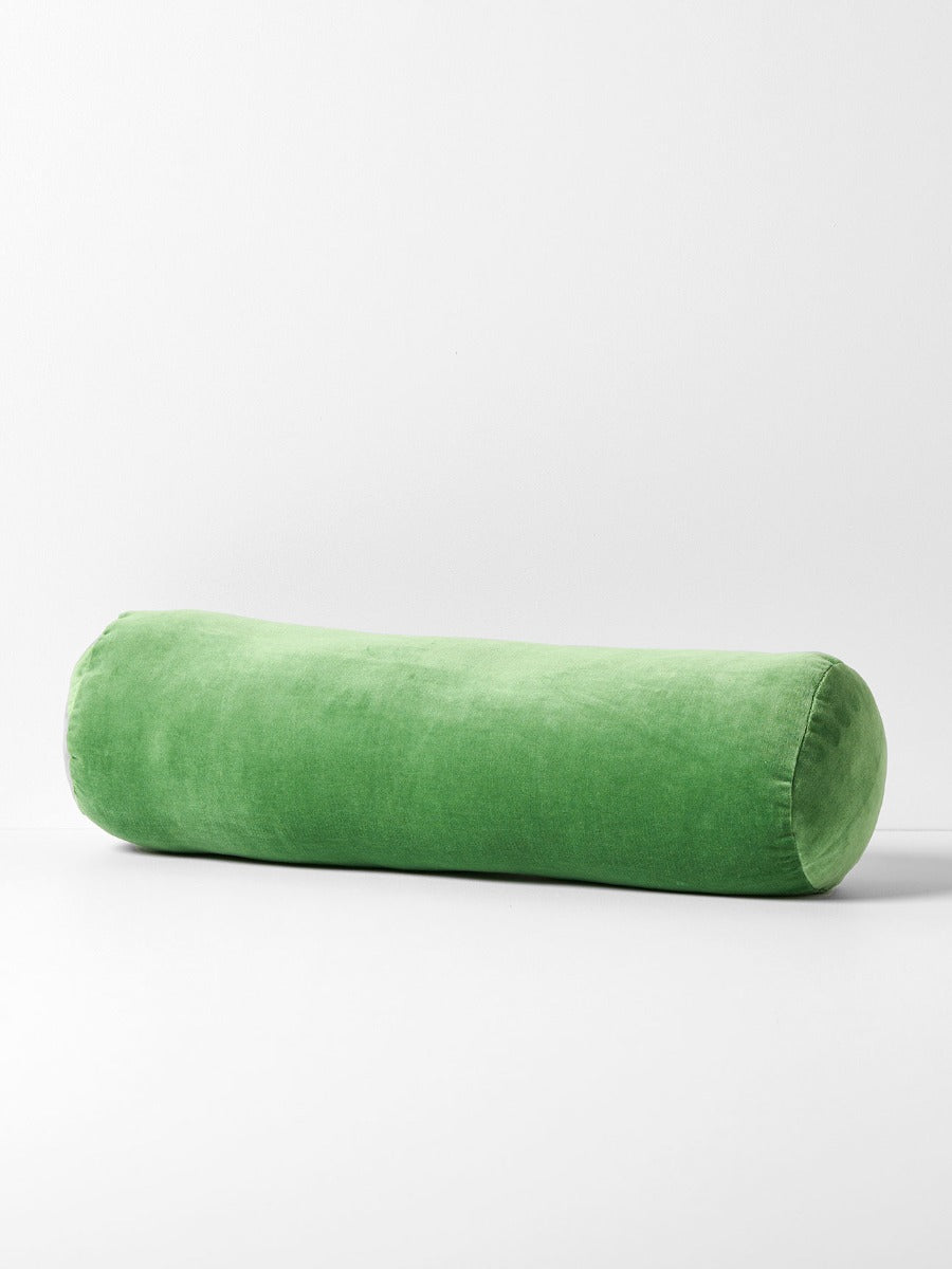 Luxury Velvet Bolster in Emerald