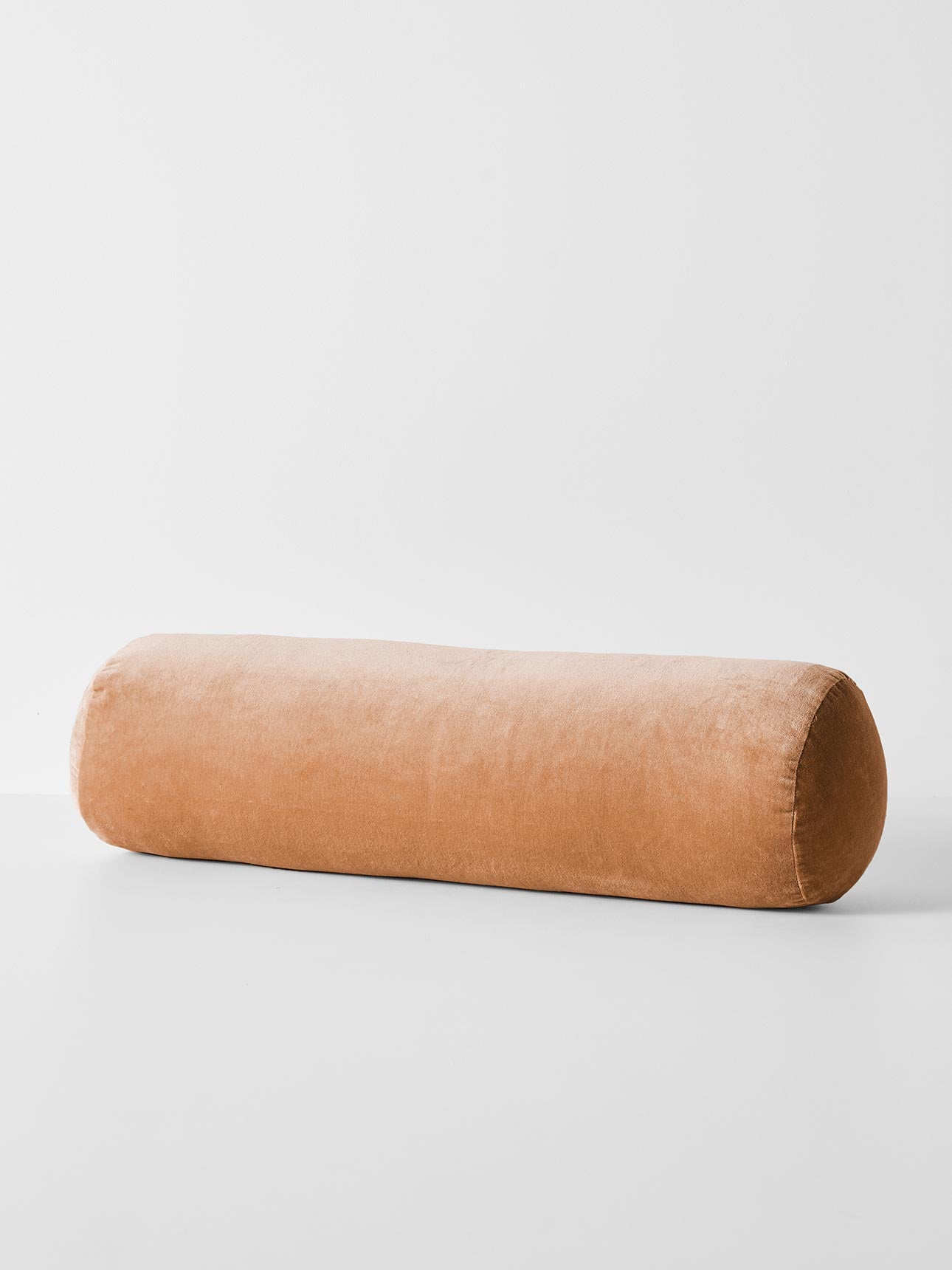 Luxury Velvet Bolster in Hazelnut