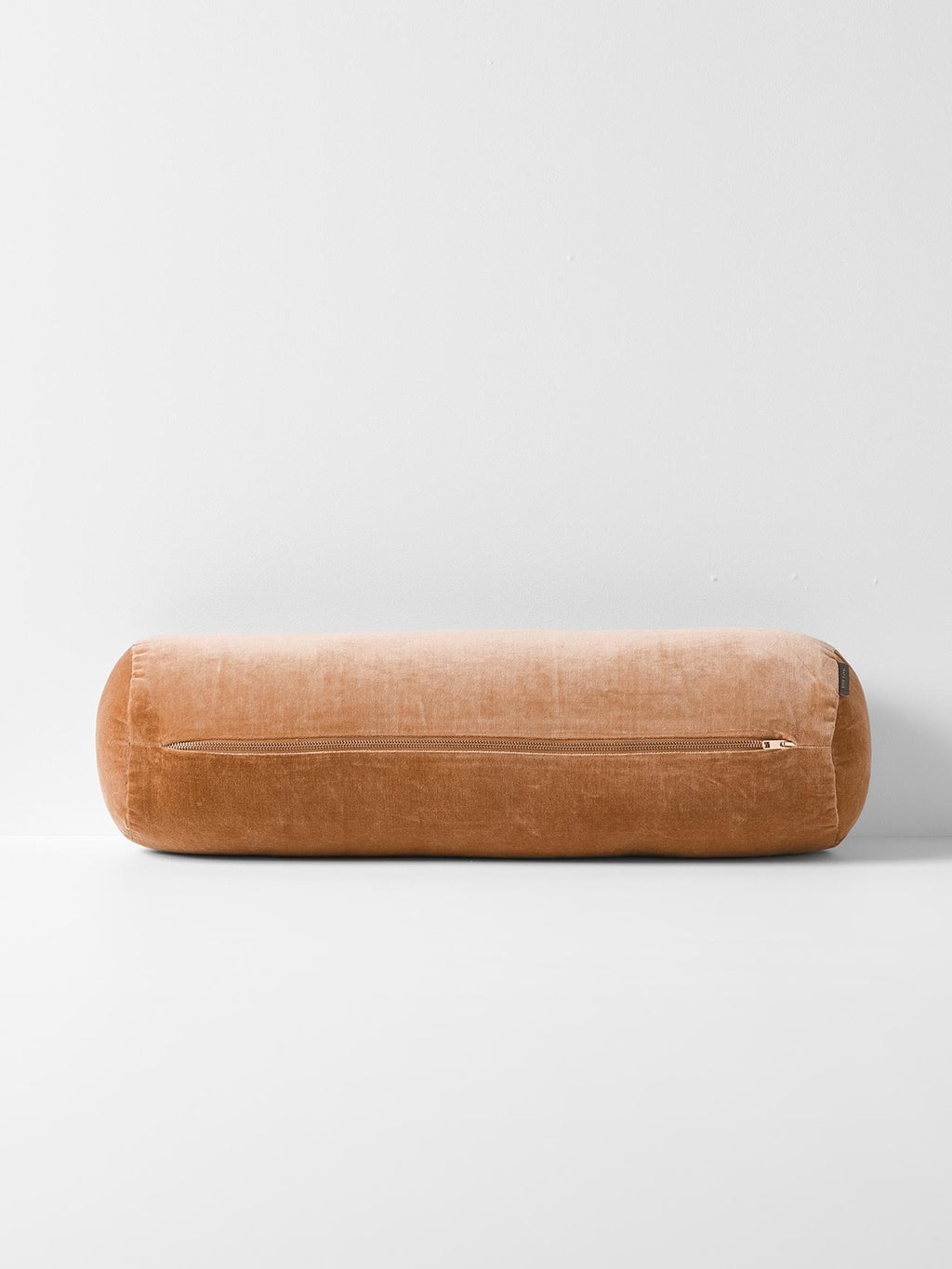 Luxury Velvet Bolster in Hazelnut