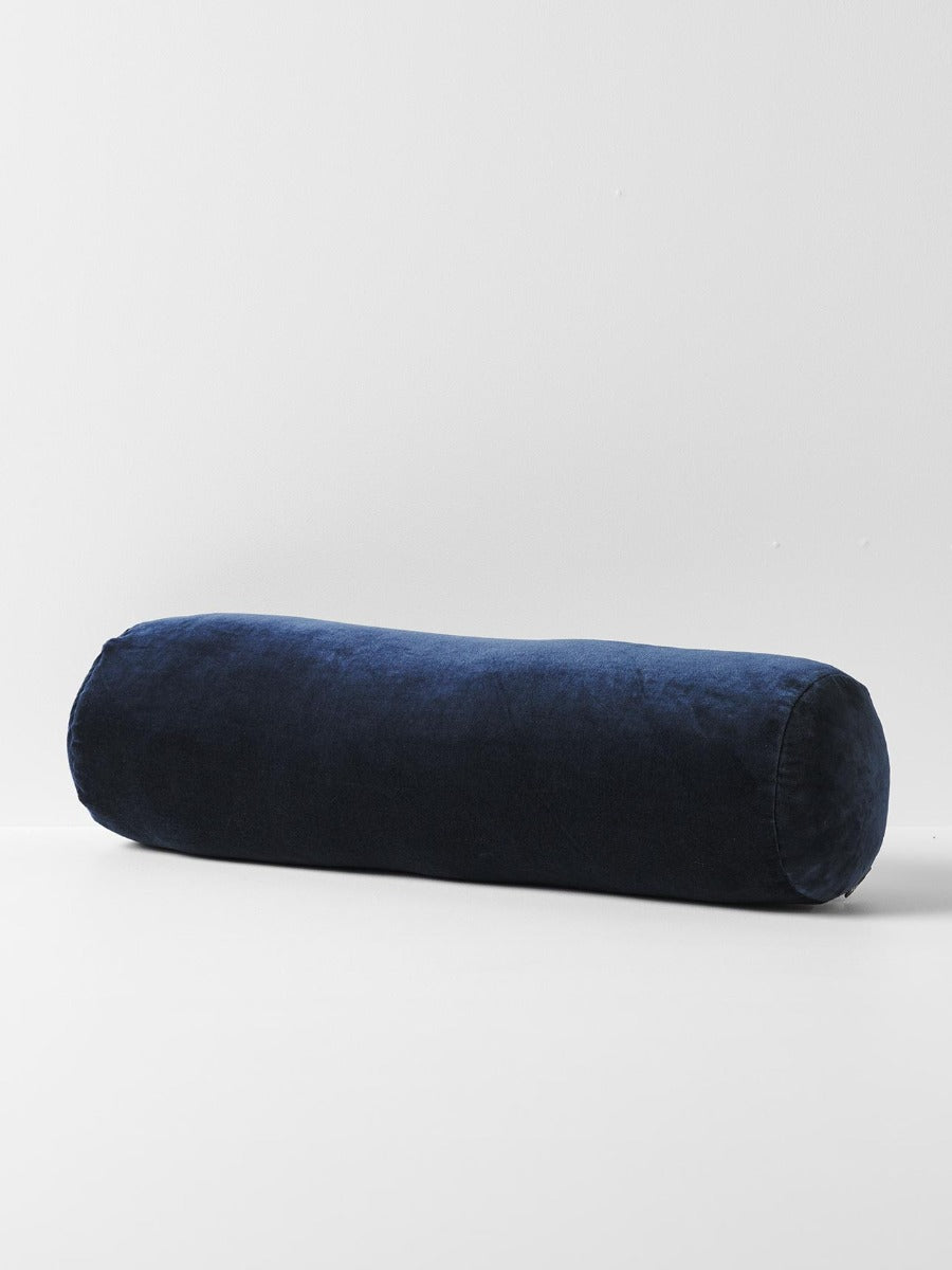 Luxury Velvet Bolster in Slate