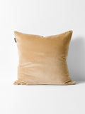 Luxury Velvet Square Cushion in Cashew