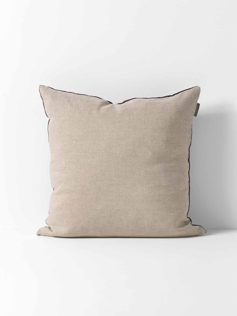 Luxury Velvet Square Cushion in Chocolate