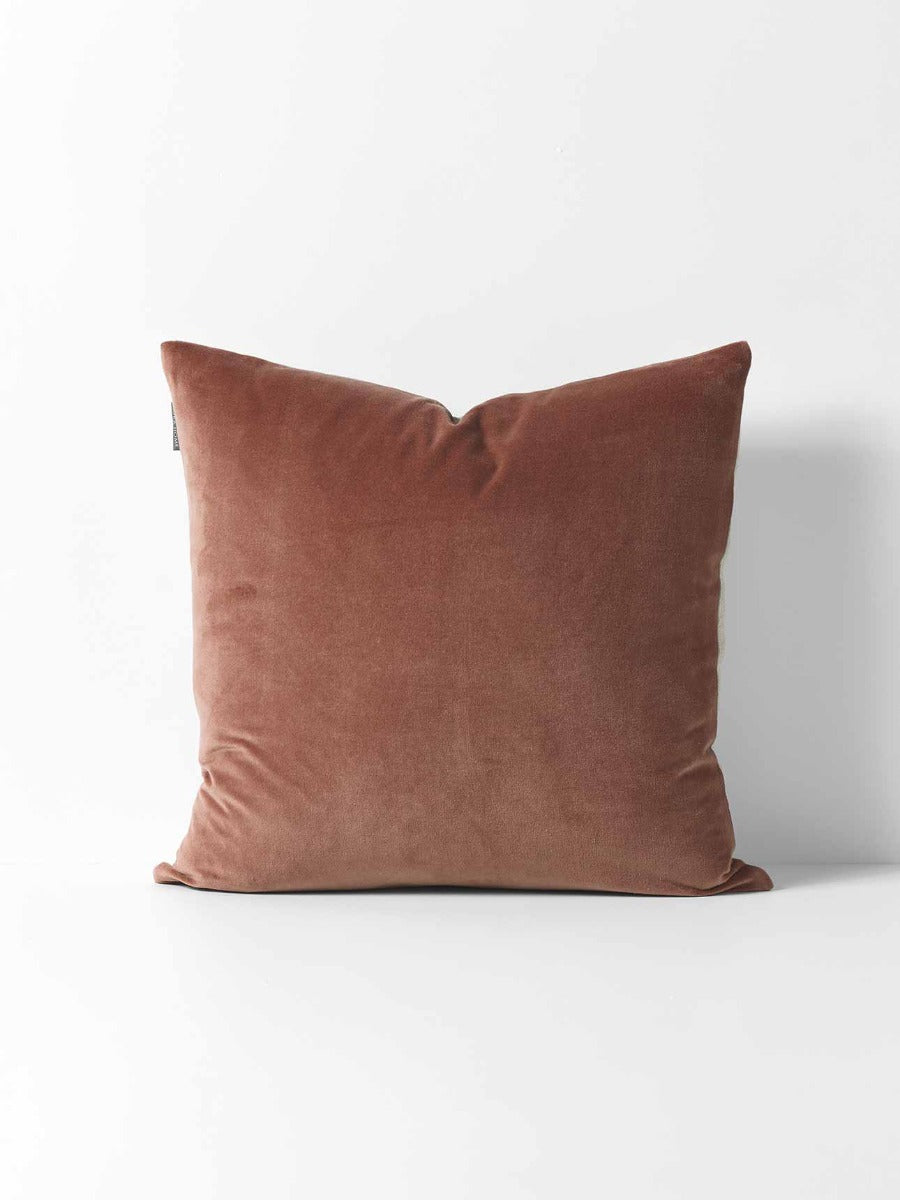 Luxury Velvet Square Cushion in Clove