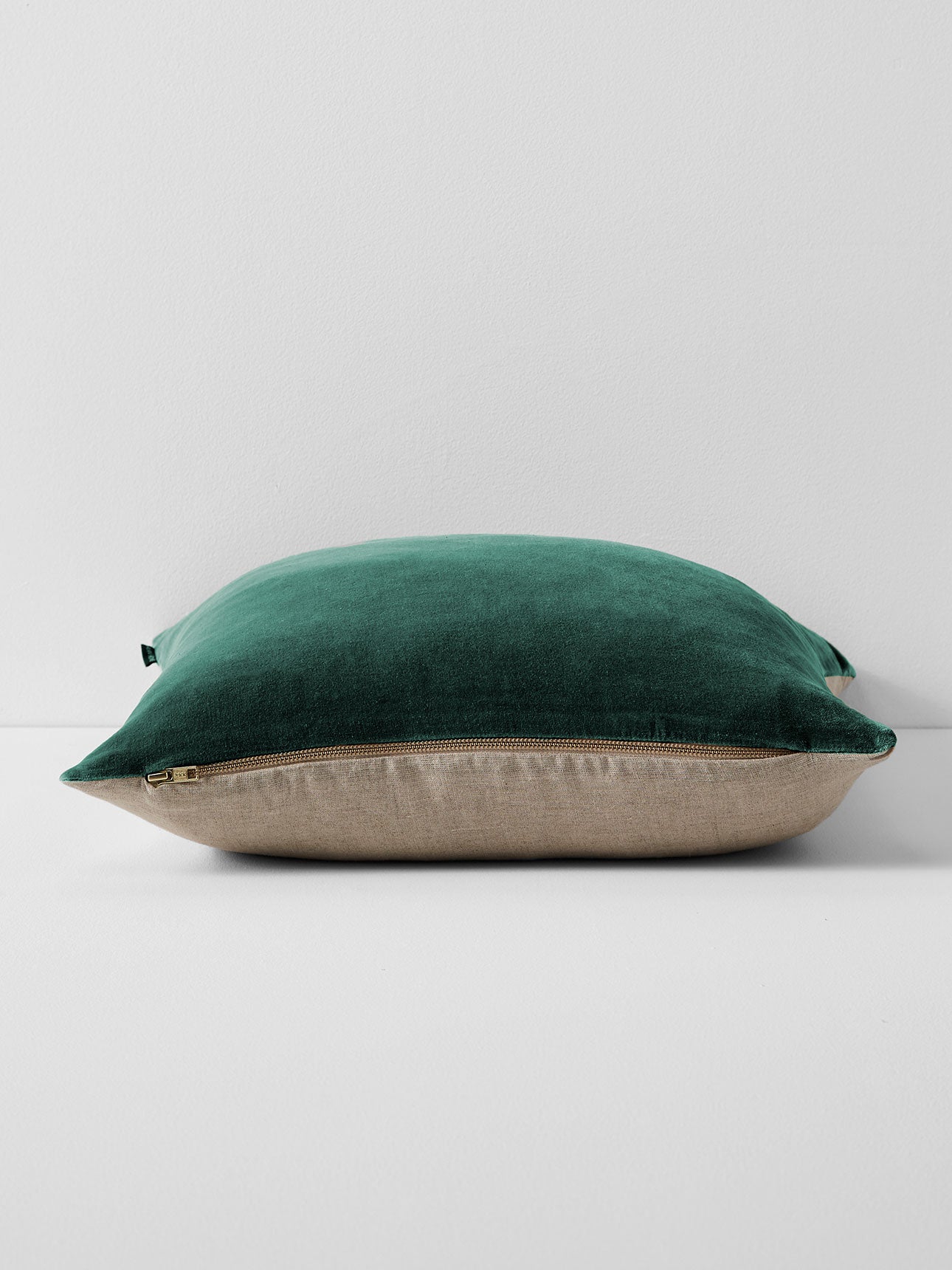 Luxury Velvet Square Cushion in Forest Night