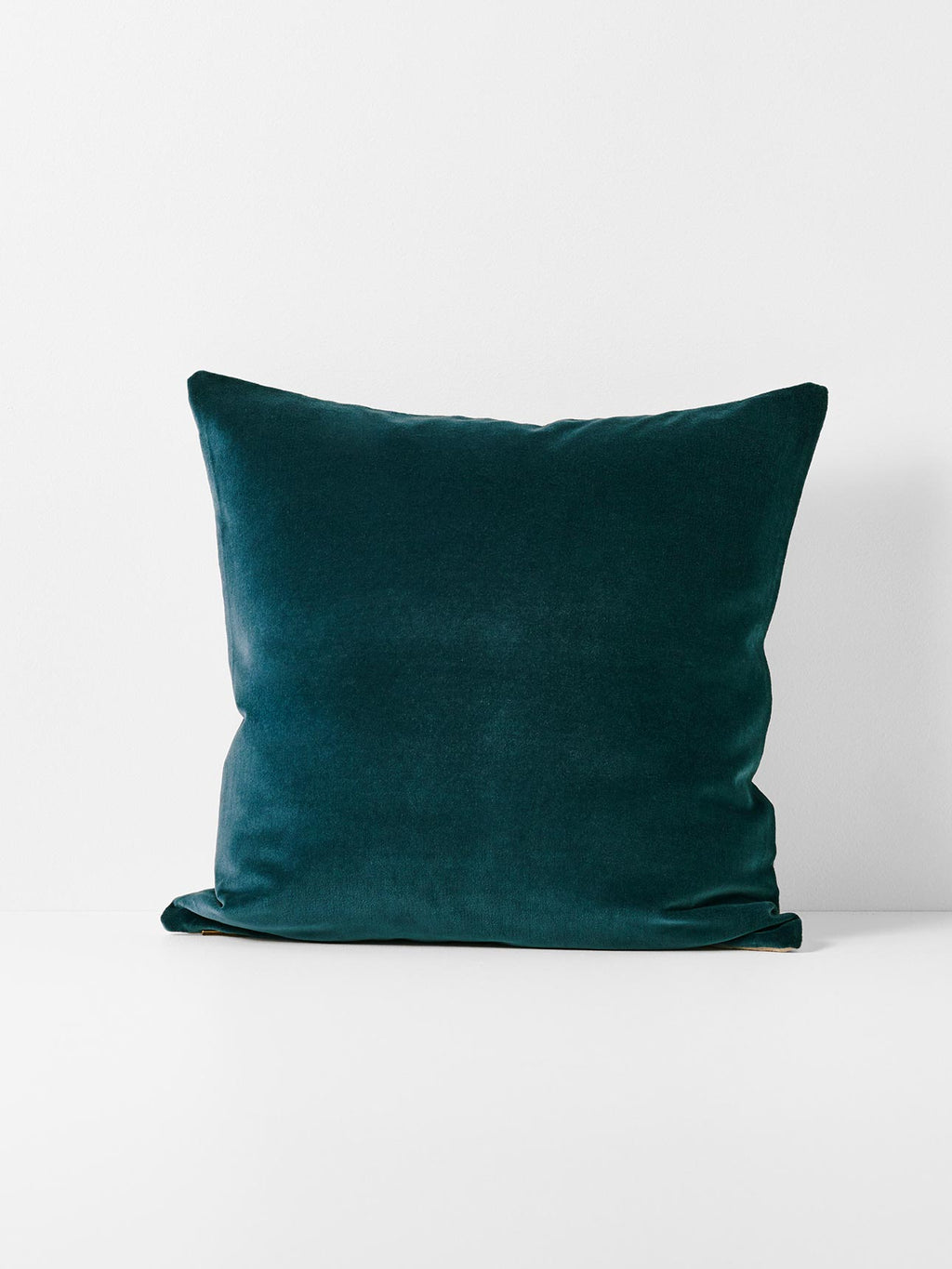 Luxury Velvet Square Cushion in Indian Teal