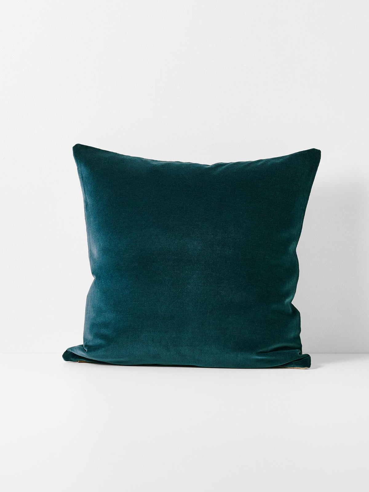 Luxury Velvet Square Cushion in Indian Teal