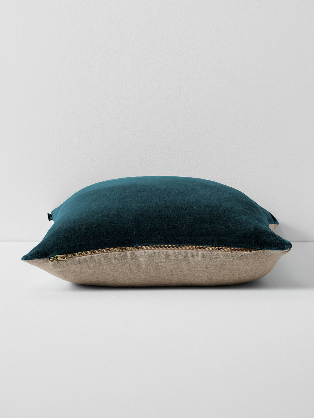 Luxury Velvet Square Cushion in Indian Teal