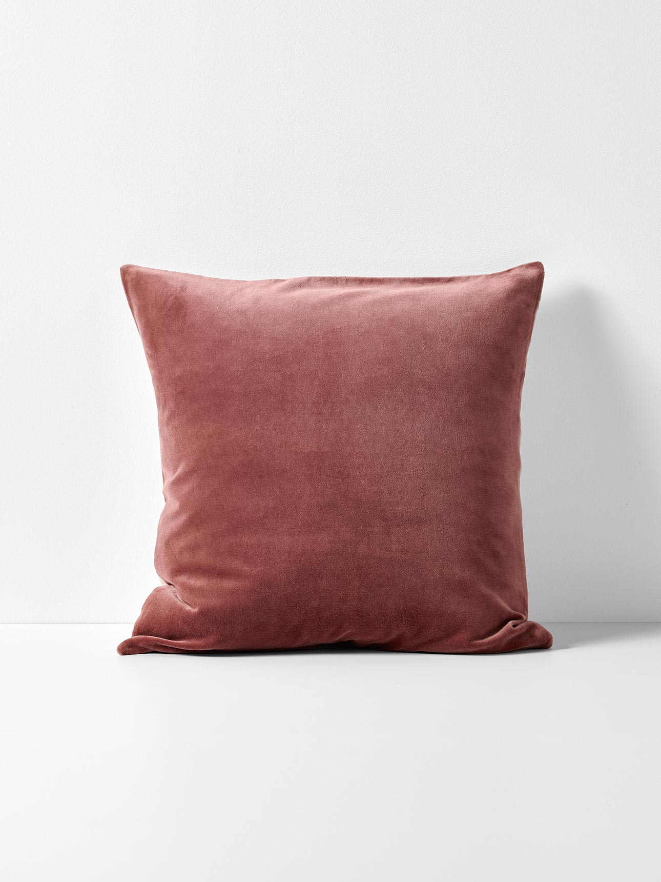 Luxury Velvet Square Cushion in Mahogany