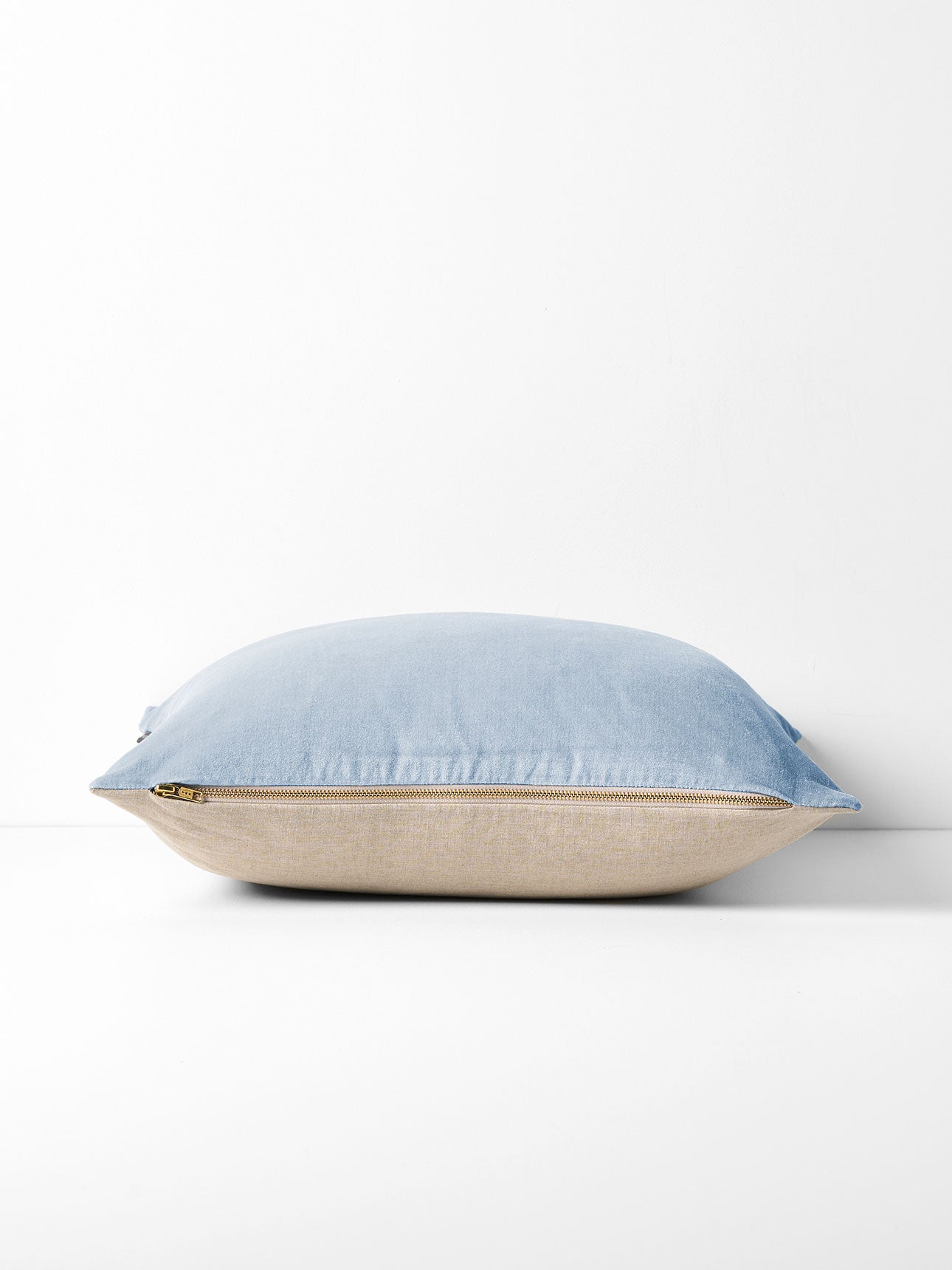 Luxury Velvet Square Cushion in Powder Blue