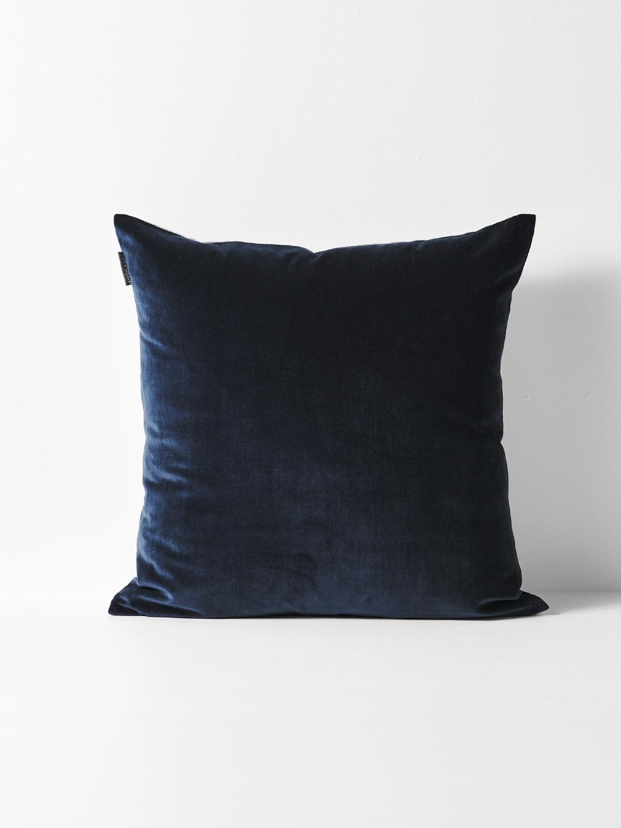 Luxury Velvet Square Cushion in Slate