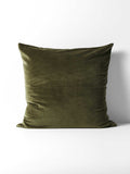 Luxury Velvet European Pillowcase in Caper