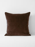 Luxury Velvet European Pillowcase in Chocolate