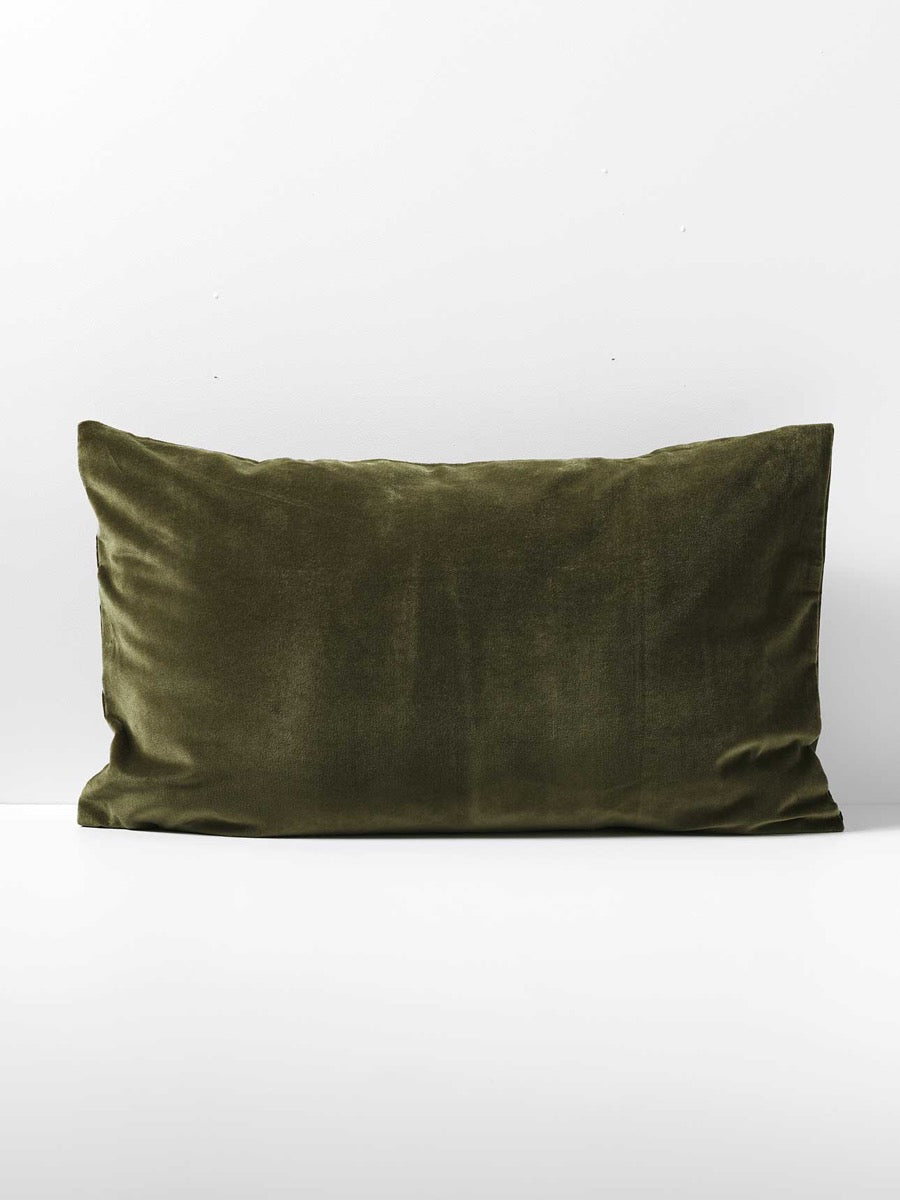 Luxury Velvet Standard Pillowcase in Caper