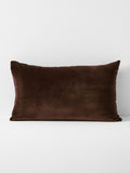 Luxury Velvet Standard Pillowcase in Chocolate