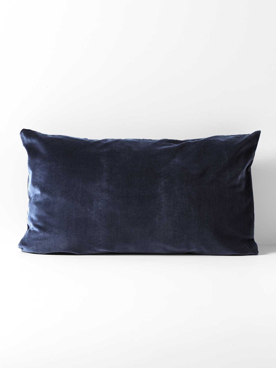 Luxury Velvet Standard Pillowcase in Slate