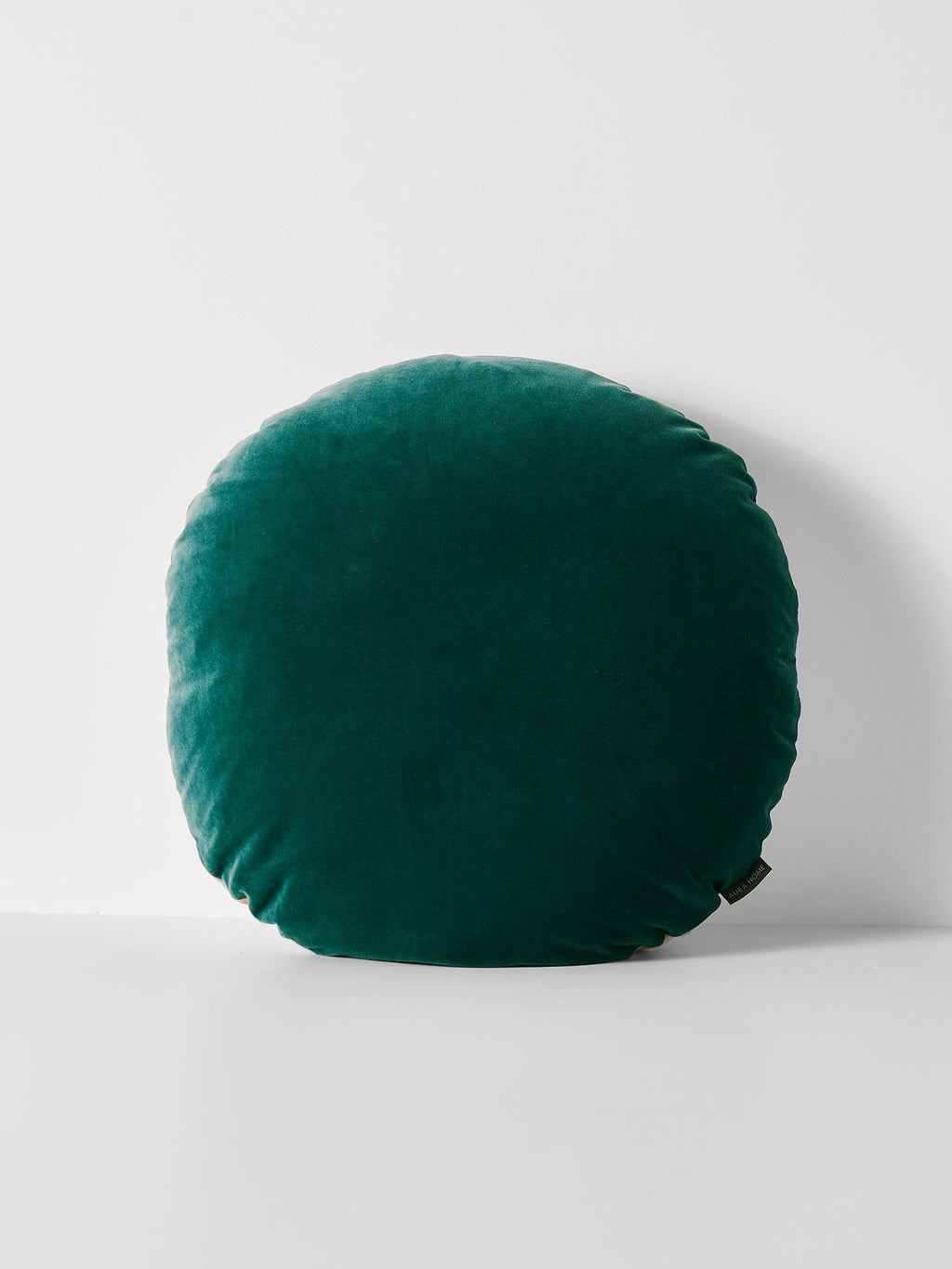 Luxury Velvet Round Cushion in Forest Night - Large
