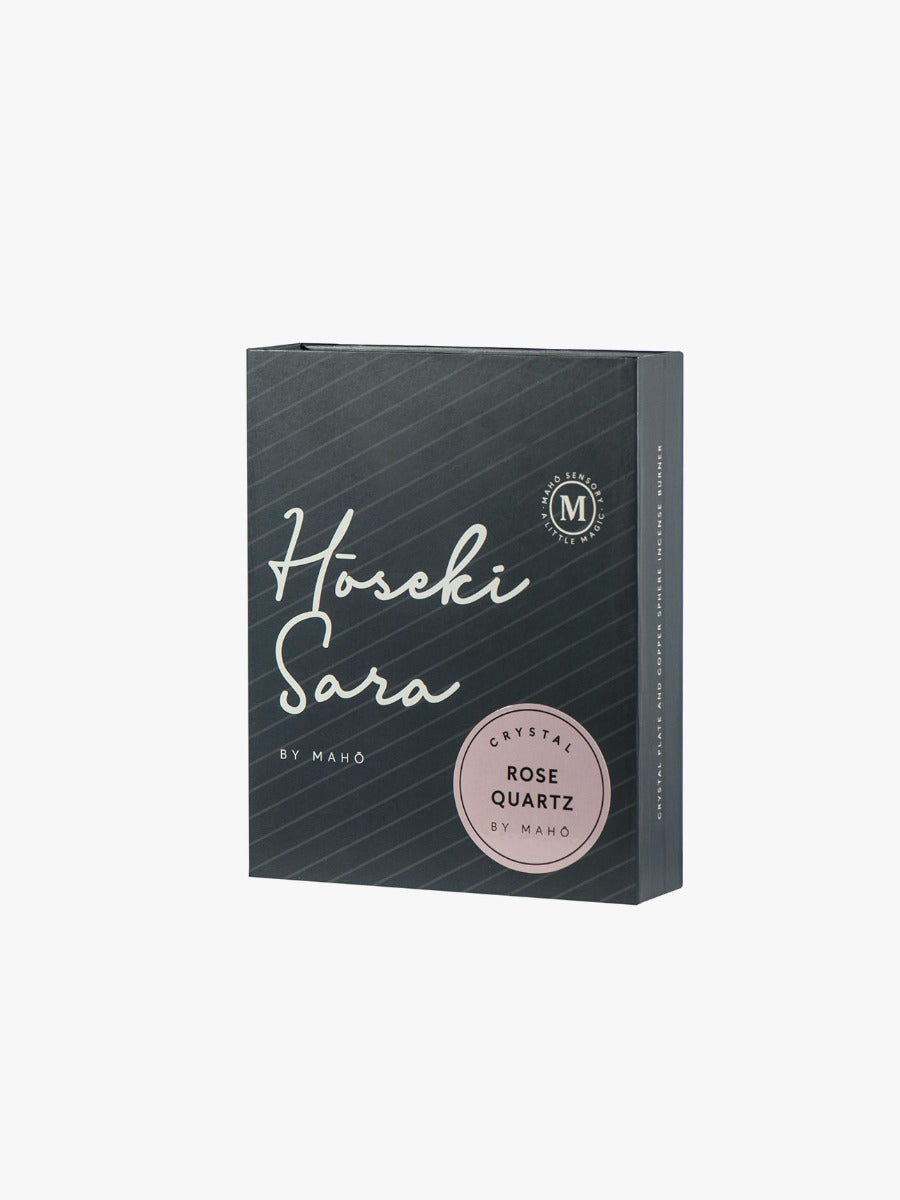 Hoseki Sara Rose Quartz Crystal Incense Holder