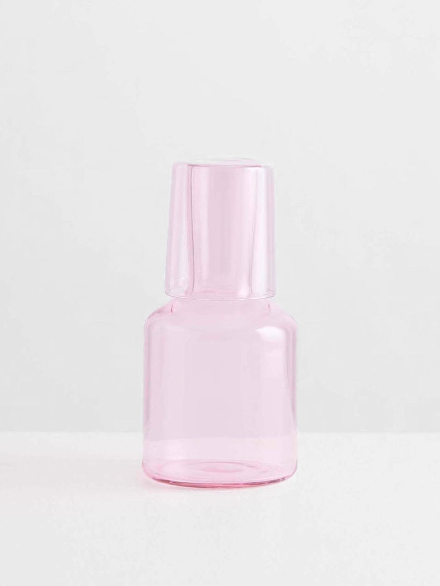Carafe & Glass in Pink