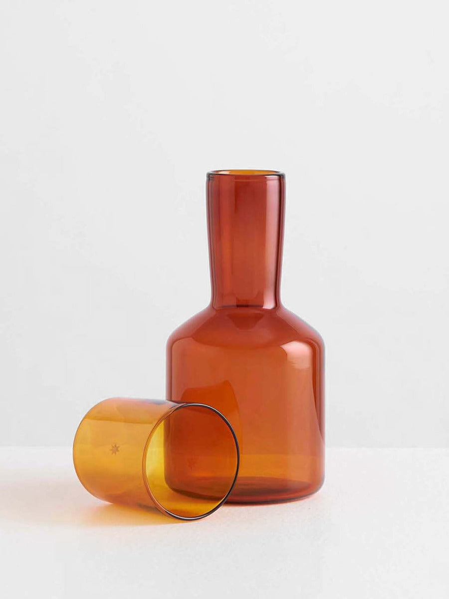 Carafe & Glass in Amber