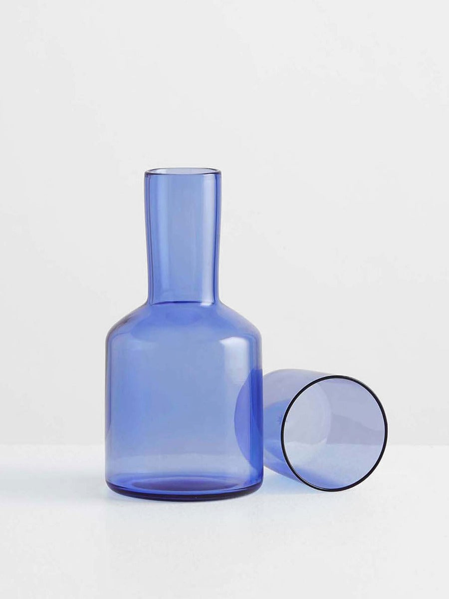 Carafe & Glass in Azure