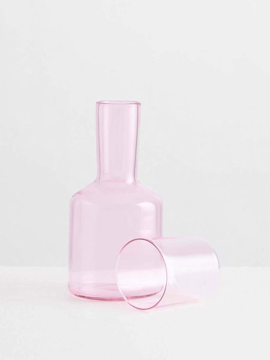 Carafe & Glass in Pink