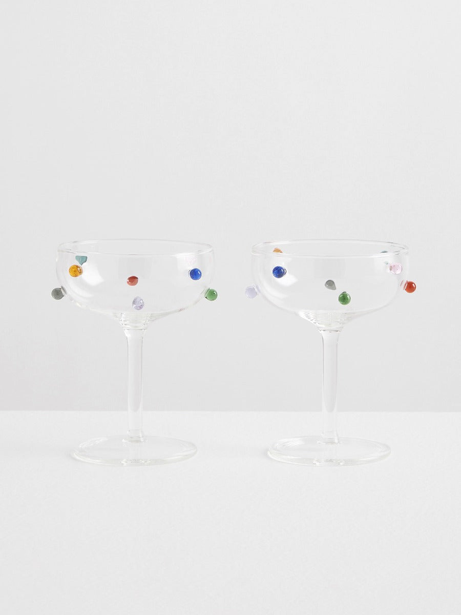 Pomponette Coupe Set in Clear